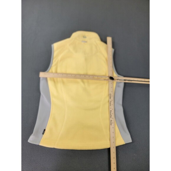 Eddie Bauer Vest Womens Large Yellow Windcutter Fleece 365 Polartec Full Zip - Picture 10 of 15